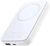 Joyroom JR-W020 BLACK JOYROOM hordozható vésztöltő Type-C aljzat / USB aljzat (10000mAh, 20W, QI Wireless, Magsafe kombatibilis, mini) FEKETE kép