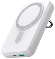 Joyroom JR-W050W Vésztöltő type-c aljzat (10000mah, 20w, wireless, pd gyorstöltő, magsafe, kitámasztó) fehér kép