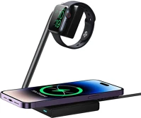 Joyroom JR-WQN05 2in1 magnetic wireless charger   15w (black) kép