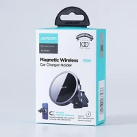Joyroom JR-ZS240-AIR Car mount wireless charger magsafe clamp holder (air outlet verison) 4.5-6.7 inch, 15w, black () kép