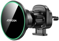 Joyroom JR-ZS412 15w telefon vezeték nélküli töltő adapter / autós tartó fekete kép