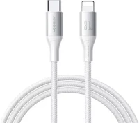 Joyroom S-A28-CLW2 type-c - lightning cable flash series cable a28, 30w, 480mb/s, 2m, white (s kép
