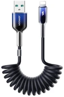 Joyroom S-A43_USB_L crystal-clear adatkábel (usb - lightning, 3a, gyorstöltő, 150cm kép