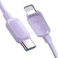 Joyroom S-CL020A11P type-c - lightning cable multi-color series a14, 480mb/s, 20w, 1.2m, purple kép