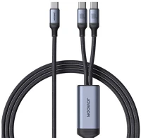 Joyroom SA21-1T2 C adatkábel 2in1 (type-c - type-c/type-c, 100w, gyorstöltő, 150cm kép