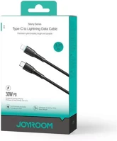 Joyroom SA32-CL3 type-c to ligthning starry series cable a32, 30w, 480mb/s, 1m, black kép