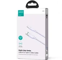 Joyroom SA34-AC6 P adatkábel (usb - type-c, 100w, gyorstöltő, 100cm, cipőfüző) lila kép