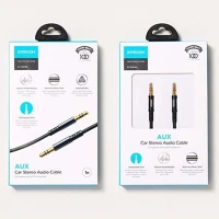 Joyroom SY-20A12M-BLK Audio cable stereo, 3.5 mm mini jack, 2m, black (sy-10a1) kép