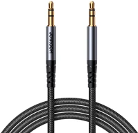 Joyroom SY-A08 Aux cable 3.5mm mini jack to 3.5mm mini jack, braided, 1.2m (black) kép