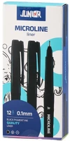 Junior 130380 Tűfilc  microline 0,1 mm fekete kép