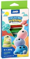 Junior 130720 Modellező gyurma  kreatino pyramid háromszög alakú, 8 szín, 200 g kép