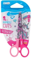 Junior 131503 Olló impreso cuts  unikornis, 12 cm iskola kép