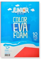 Junior 134030 Kreatív  dekor gumilap a/4, piros,  10 db/csomag kép