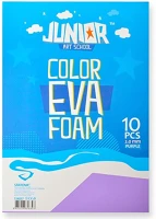 Junior 134057 Kreatív  dekor gumilap a/4, lila, 10 db/csomag kép