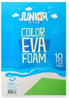 Junior 134060 Kreatív  dekor gumilap a/4, zöld, 10 db/csomag kép