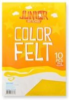 Junior 135020 Kreatív  filc lapok a/4, sárga, 10 db/csomag kép