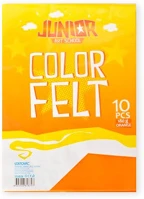Junior 135026 Kreatív  filc lapok a/4, narancssárga, 10 db/csomag kép
