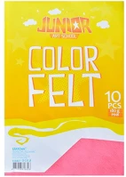 Junior 135037 Kreatív  filc lapok a/4, rózsaszín, 10 db/csomag kép