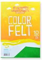 Junior 135060 Kreatív  filc lapok a/4, zöld 10 db/csomag kép