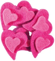 Junior 137200 Kreatív  filc szív 4 db/csomag kép