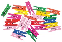 Junior 137224 Kreatív  fa csipesz, vegyes, 25x8 mm 25 db/csomag kép