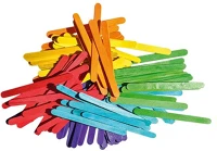 Junior 137243 Kreatív  fa pálcika, vegyes, 114mm, 100 db/csomag kép