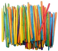 Junior 137244 Kreatív  fa pálcika, vegyes, 88mm, 100 db/csomag kép