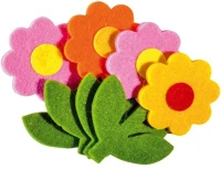 Junior 137304 Kreatív  filc virágok 4 db/csomag kép