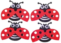 Junior 137306 Kreatív  filc katicabogár 4 db/csomag kép