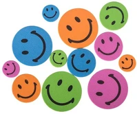 Junior 137314 Kreatív  habszivacs smile 12 db/csomag vegyes színek méretek kép