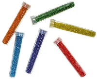 Junior 137500 Kreatív  neon színű gyöngy tubusban, vegyes színek, 6 db/csomag kép