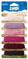 Junior 137615 Kreatív  pamut zsinór 4 m hosszú,  6 féle szín/csomag kép