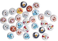 Junior 137792 Kreatív  gomb, állatos, 15mm, 30 db/csomag kép