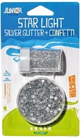Junior 137891 Kreatív  csillám + konfetti szett, ezüst, bliszteren kép