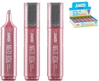 Junior 306 Szövegkiemelő  glitteres rózsaszín pasztell 