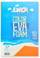 Junior PPP9140-6053 Kreatív  dekor gumilap a/4, naracssárga, 10 db/csomag kép