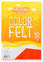 Junior PPP9140-6080 Kreatív  filc lapok a/4, piros, 10 db/csomag kép