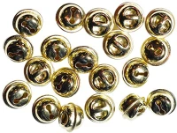 Junior PPP9140-6127 Kreatív  csengő, arany, kerek, 14mm, 20 db/csomag kép