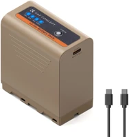 K&f concept KF28.0036 K&f np-f970 battery 10500mah battery with 20w pd two-way fast charge for sony kép