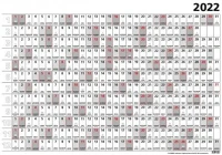 Kalendart 22T1000-000 T100 2022-es terminus b1 plakátnaptár kép
