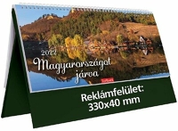 Kalendart 22T560T-006  2022-es t056 magyarországot járva álló zöld asztali naptár