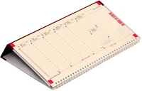 Kalendart 25C500C-003 2025 c050 jegyzettömbös fekvő fekete sárga papíros asztali naptár kép