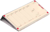 Kalendart 25C500C-005 2025 c050 jegyzettömbös fekvő szürke sárga papíros asztali naptár kép