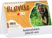 Kalendart 25T582P-00P 2025 t058 állatvilág álló asztali naptár kép