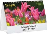 Kalendart 25T583P-00P 2025 t058 virágok asztali naptár kép