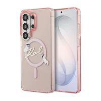 Karl lagerfeld BA3666339612665 iml choupette karl script logo - magsafe kompatibilis, pink hátlap tok ﻿ kép