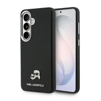 Karl lagerfeld BA8596311302343 grained pu leather k&ch heads - magsafe kompatibilis, fekete hátlap tok ﻿ kép