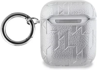 Karl lagerfeld KLA2PGCHPS Pu embossed choupette head apple airpods 1/2 tok, ezüst kép