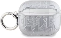 Karl lagerfeld KLA3PGKCPS Pu embossed karl and choupette heads apple airpods 3 tok, ezüst kép