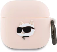 Karl lagerfeld KLA4RUNCHP 3d logo nft choupette head apple airpods 4 szilikon tok, fekete kép